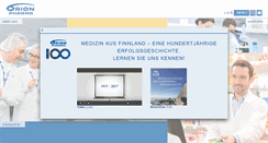 Desktop Screenshot of orionpharma.de