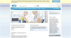Desktop Screenshot of orionpharma.cz
