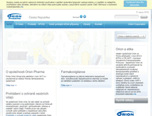 Tablet Screenshot of orionpharma.cz