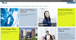 Desktop Screenshot of orionpharma.co.uk