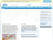 Tablet Screenshot of orionpharma.se
